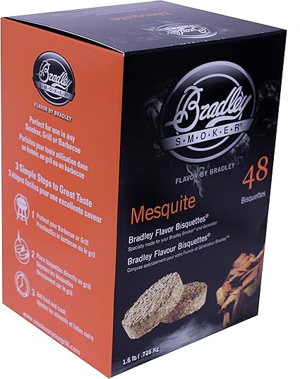 Bradley Flavor Bisquetttes - Mesquite 48Pk BTMQ48 1/1EA