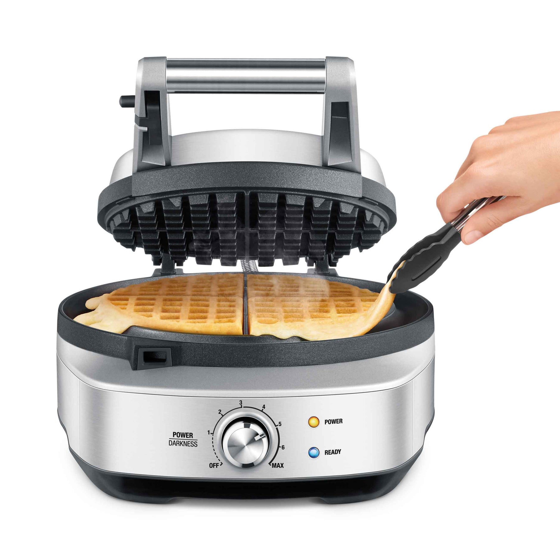 Breville - the No-mess Waffle Maker BWM520BSS1BCA1