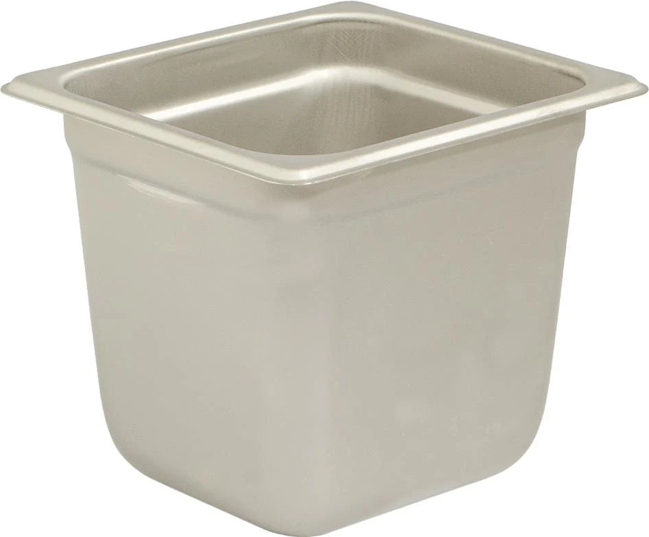 Browne Insert Pan 1/6 Size 6" Stainless Steel 22166 1/1EA