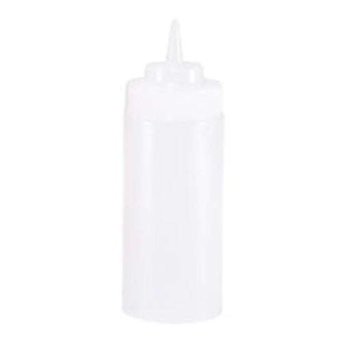 Browne - Wide Mouth Squeeze Bottle, Clear, 16 oz, 57801700 - (Pack of 6)