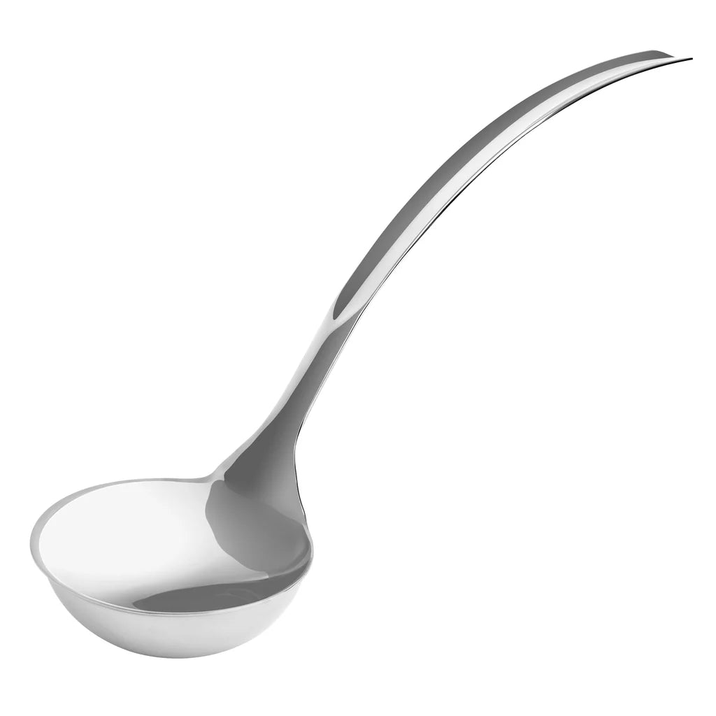 Thunder Group 6-Ounce Stainless Steel Ladle With Wood Handle - Commercial Kitchen Ladle SLLD309