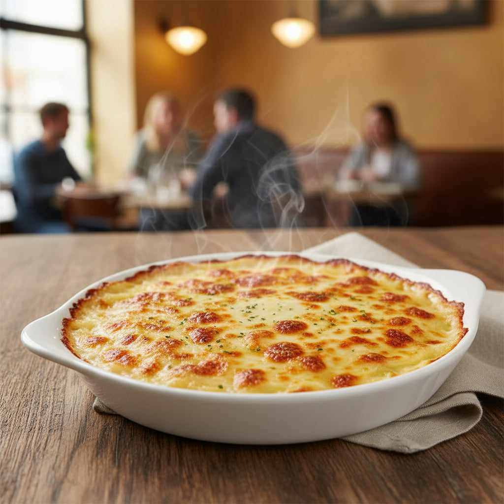 Browne - Au Gratin Dish, 10 oz, White, 564010W - 1/1EA