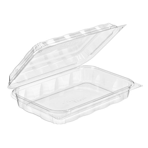 Calibre - Container, 9-3/4" x 6-3/4" x 2-1/16", Hinged, Plastic, Clear (Case of 140)  INCF6030