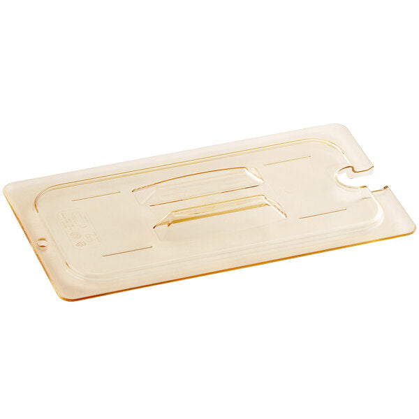 Cambro - Lid Notched Amber 1/3 Size High Heat 30HPCHN150 - 1/1EA