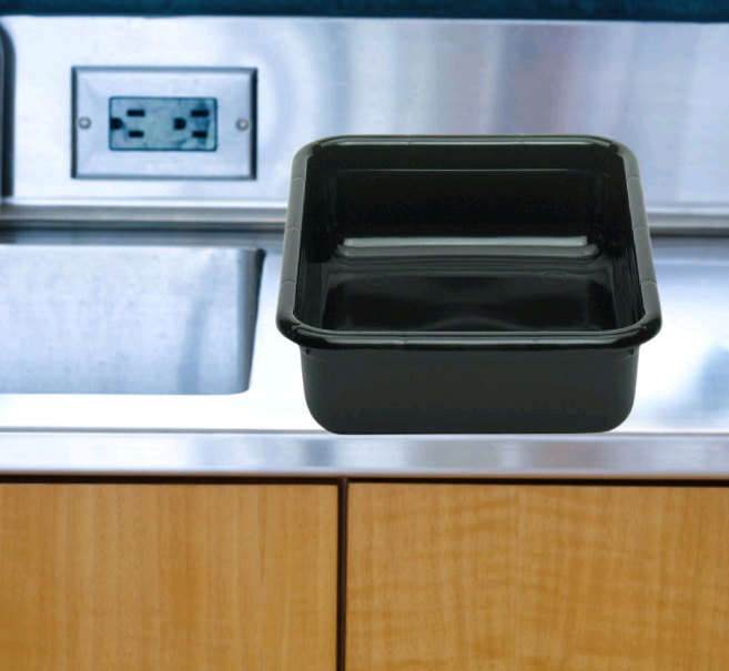 Cambro - Bus Tub with Flat Bottom Black Polyethylene, 20