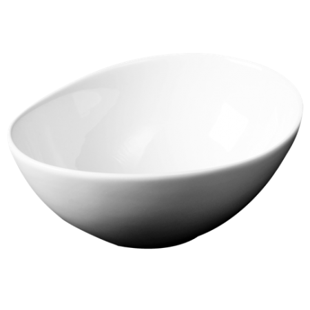 Cameo Bowl Egg Shaped, White 6.5