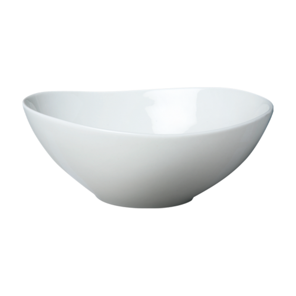 Cameo Bowl Egg Shaped, White 6.5" 710-G65
