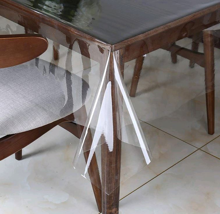 Jean H Henle Clear Vinyl Tablecloth 12 Gauge for Table Tops 7554P (Sold per foot)
