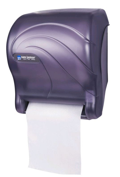 San Jamar ear-N-Dry Essence Black Automatic Towel Dispenser T8000TBK