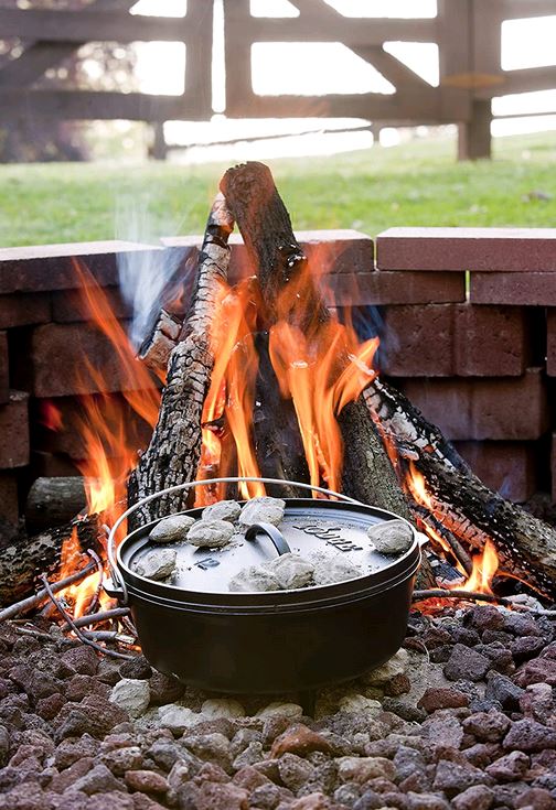 Lodge 6qt Pre-Seasoned Camp Dutch Oven L12C03