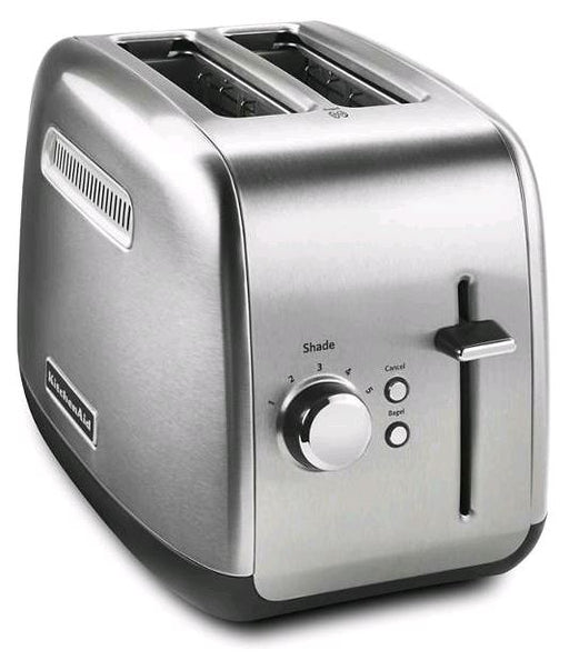 KitchenAid 2-Slice Toaster with Manual High-Lift Lever, Contour Silver KMT2115SX