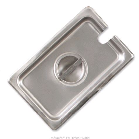 Browne 1/9 Size Slotted Stainless Steel Food Pan Cover 575599