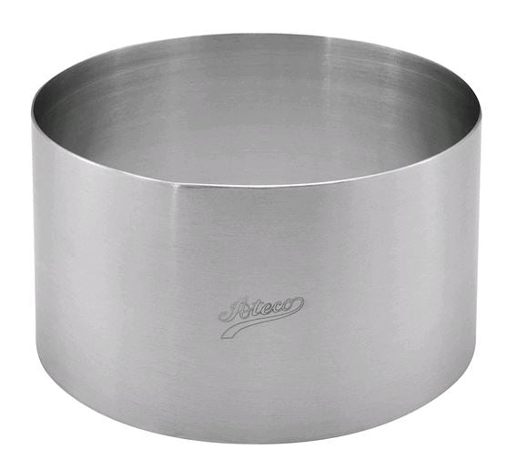 Metal food mold against white background
