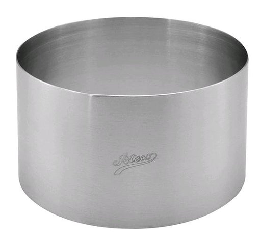 Metal food mold against white background