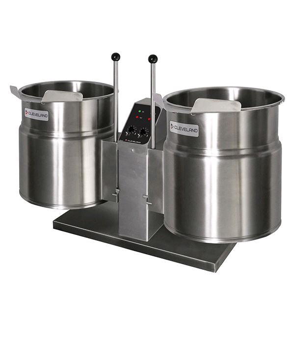 Cleveland Counter Top Twin Electric 6-gallon Steam Kettle, tilting TKET-6-T