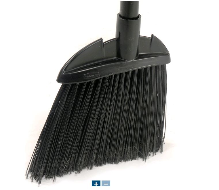Rubbermaid Black Broom with Black Bristles on white background