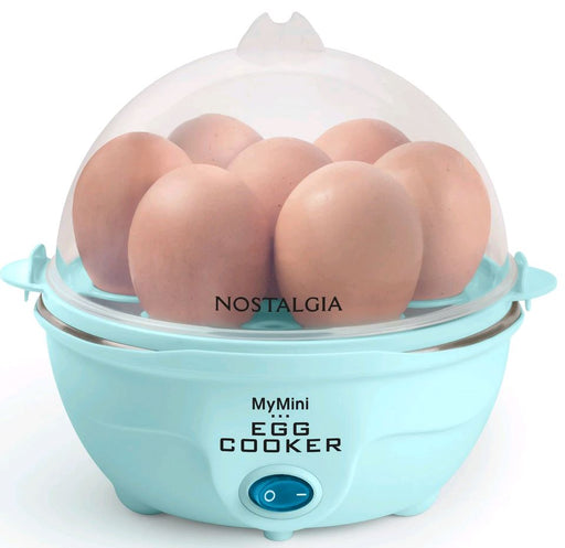 Nostalgia Retro Premium 7-Egg Aqua Electric Egg Cooker EC7AQ