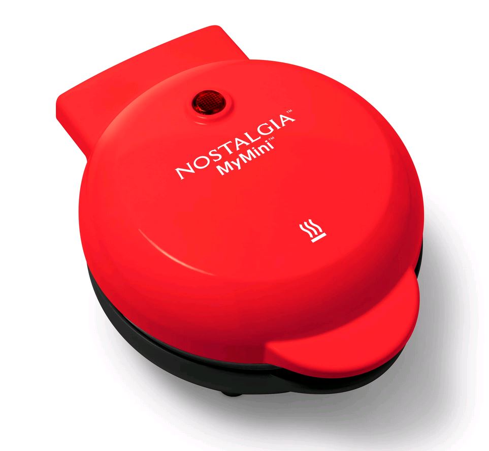 Nostalgia MyMini Personal Electric Waffle Maker "Building Blocks" NMWFBLKS5RD