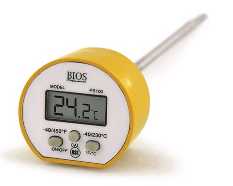 Bios Digital Pocket Food Thermometer with Calibration PS100