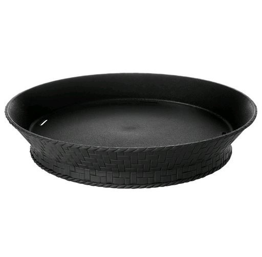 GET 9" Black Round Plastic Basket RB892BK