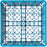 Carlisle OptiClean™ 16-Compartment Divided Glass Rack with 5 Extenders 11.9