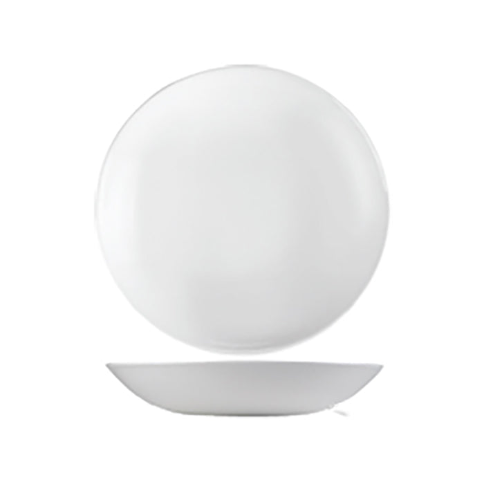 Churchill Evolve White Rolled Edge 40oz Bowl WHEVB91 on white background