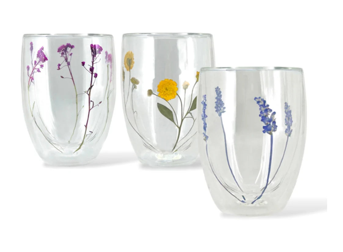 Danesco - Double Wall Tumbler, 350 ml, Lavender, Borosilicate Glass 836102 CL