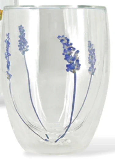 Danesco - Double Wall Tumbler, 350 ml, Lavender, Borosilicate Glass 836102 CL