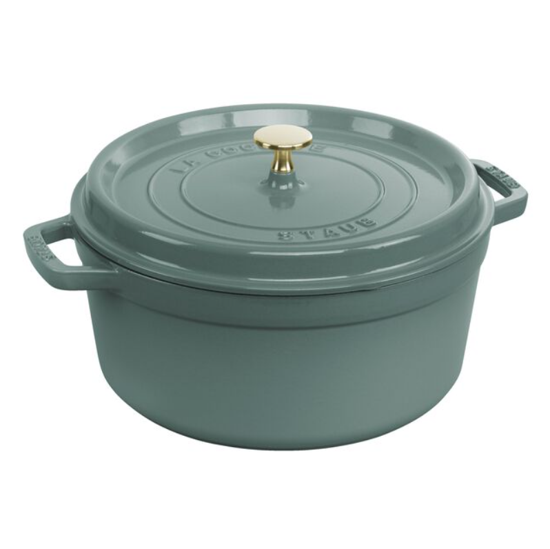 Staub 5 1/2 qt Enameled Cast Iron Cocotte with Lid