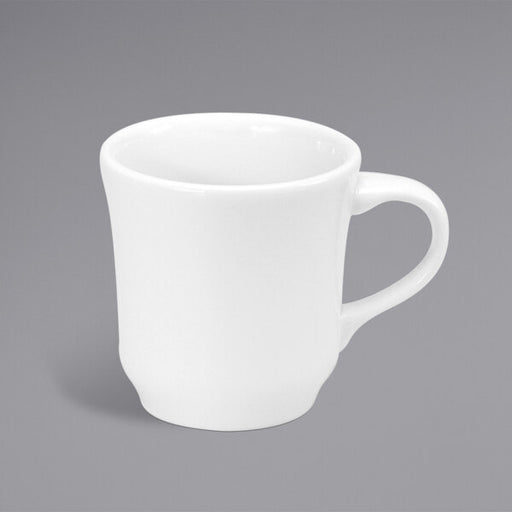 Oneida Shape 2000 by 1880 Hospitality 8 oz. Cream White Porcelain Cup - 36/Case - F1600000510