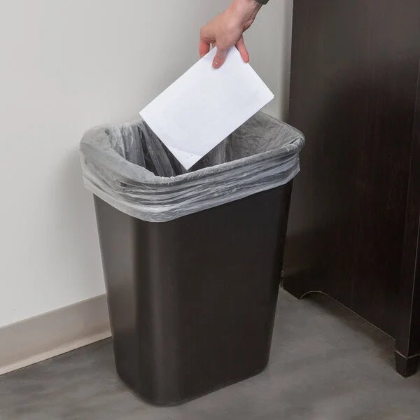 Rubbermaid Large Soft Wastebaskets 41-1/4 qt., Black FG295700BLA