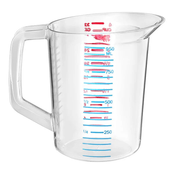 Rubbermaid Measuring Cup 1qt Clear FG321600CLR