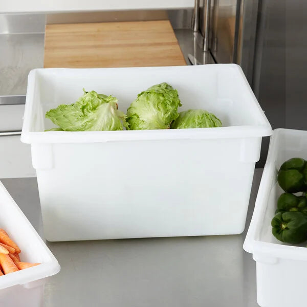 Rubbermaid® White Polyethylene Food Storage Box - 26