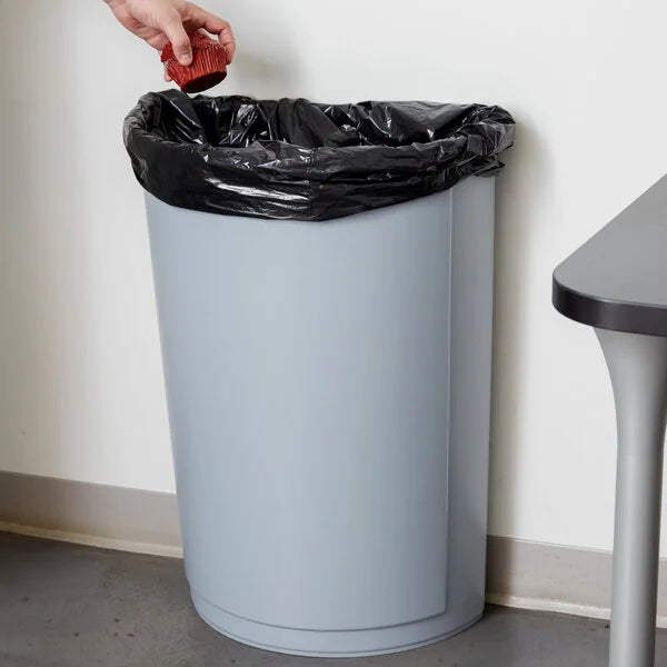 Rubbermaid Half Round Container 21gal FG352000GRAY*