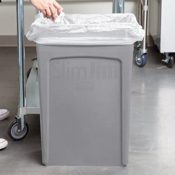 Rubbermaid Slim Jim Garbage Can FG354060GRAY*