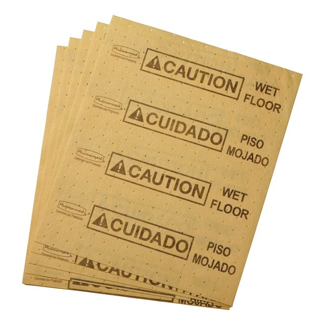 Rubbermaid Over-The-Spill Station Kit with Pad Dispenser FG425100YEL*