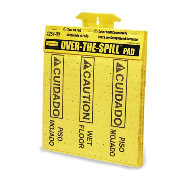 Rubbermaid Over-The-Spill Pad Yellow Absorbent FG425400YEL - 1/1EA*
