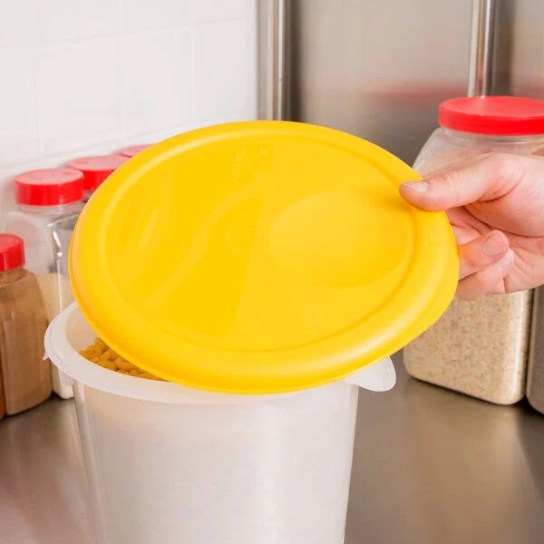 Rubbermaid Round Yellow Lid for 2-4qt Containers FG572200YEL