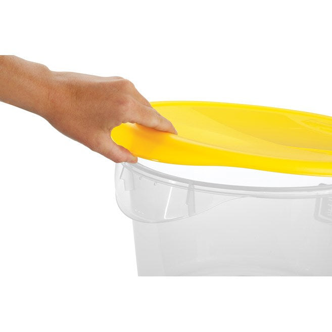 Rubbermaid Round Yellow Lid for 6-8qt Containers FG572500YEL