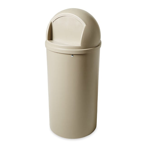 Rubbermaid Marshal® Classic Container, 25 Gal, Beige FG817088BEIG*