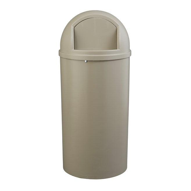 Rubbermaid Marshal® Classic Container, 25 Gal, Beige FG817088BEIG*