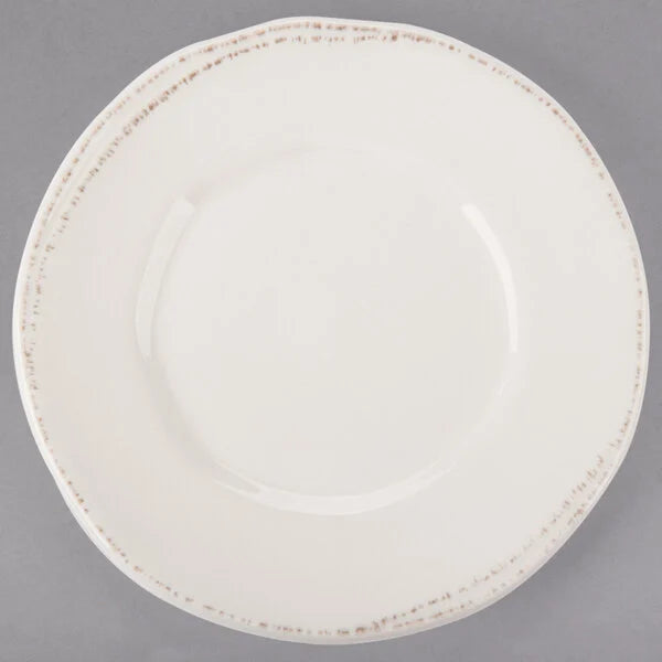 World Tableware Farmhouse 6 3/8" Round Cream Wide Rim Porcelain Plate - FH-500 36/Case*