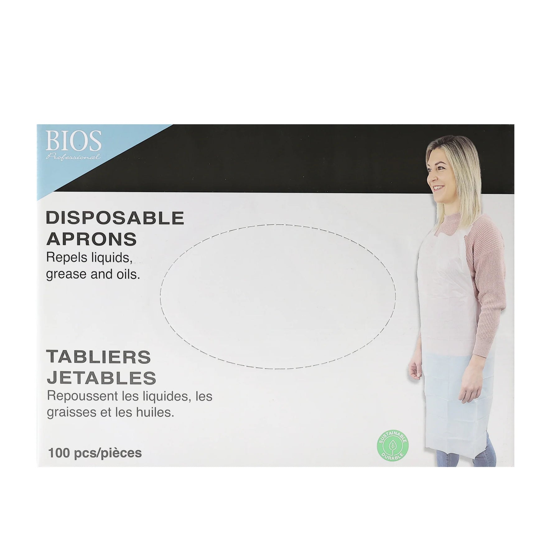 BIOS Disposable Bib Apron White FS701