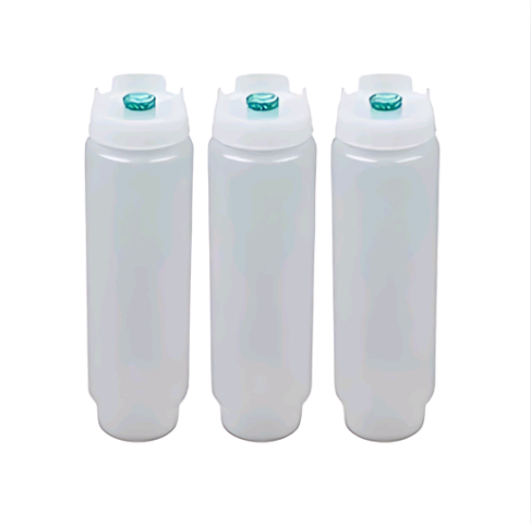 Fifo  Squeeze Bottle 16 Oz, White Cap, Green Valve, CB16-130-12