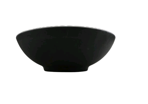 G.E.T. Cheforward Melamine, Stone Natural with Black Exterior Bowl 192 OZ, 13x4