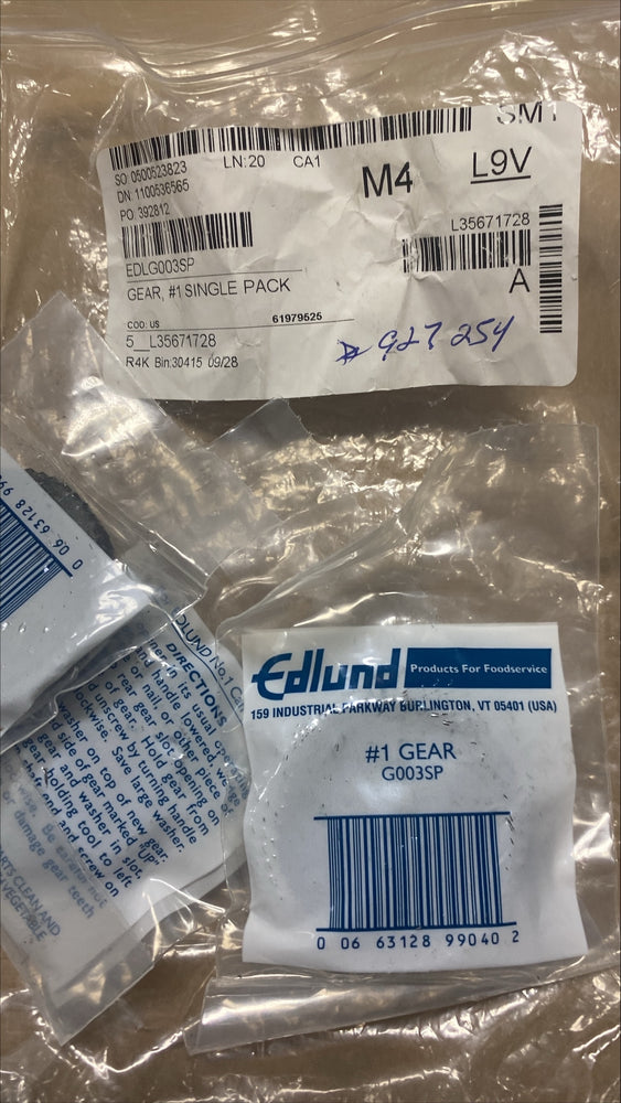Edlund Gear, #1 Opener, Single Pack G003SP 1/1EA*