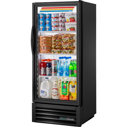 True - Refrigerated Merchandiser, Swing Door, one-section, black, GDM-10-58-HC~TSL01, 1/1EA