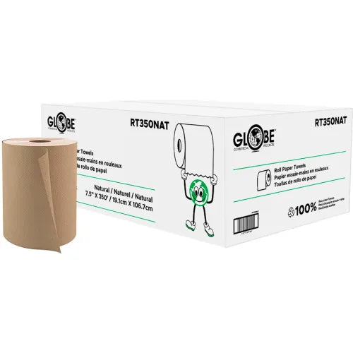 Globe Commercial - Roll Paper Towel, 1-Ply, 5-1/4