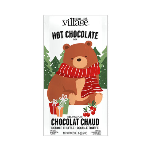 Gourmet Du Village - Hot Chocolate Double Truffle Festive Bear GCHOMFB