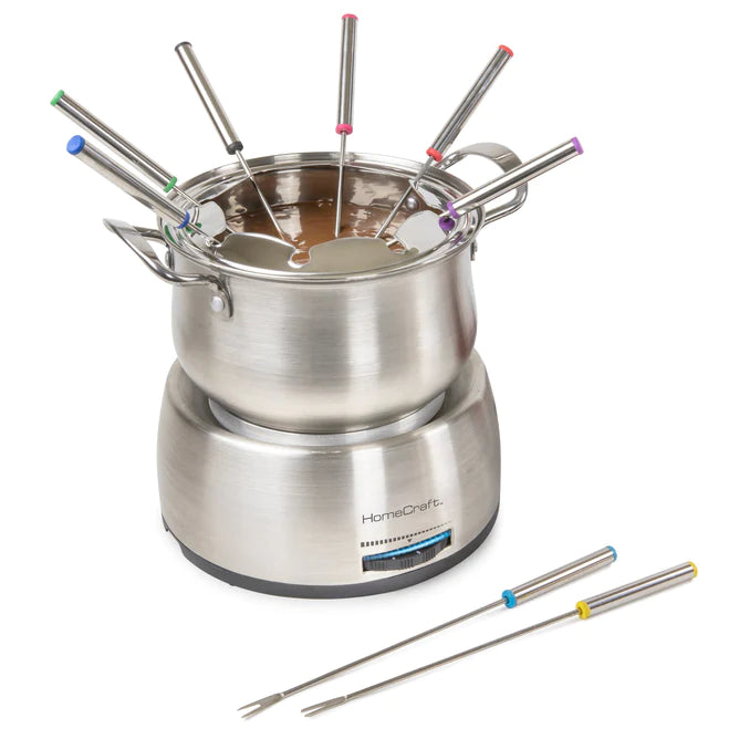 Nostalgia HomeCraft 8-Cup Electric Fondue Set HCFP8SS